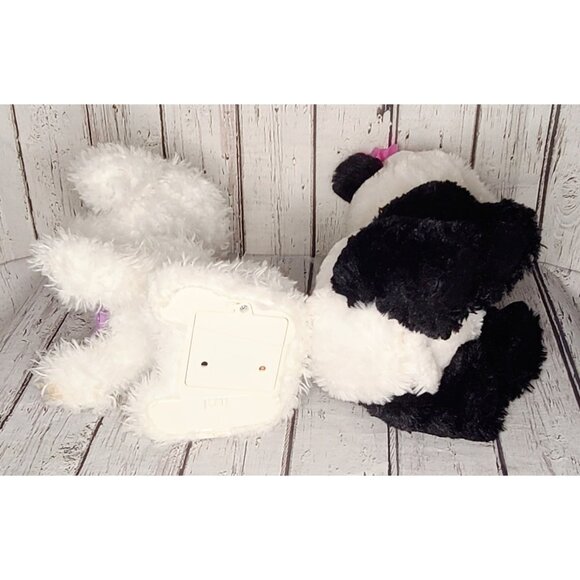 12" UNTESTED FurReal Friends Poppy White Poodle Puppy & Pompom Panda Bear Lot - Picture 3 of 5